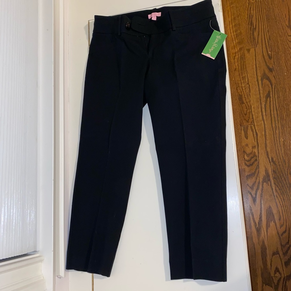NWT Lilly Pulitzer luxury capri black